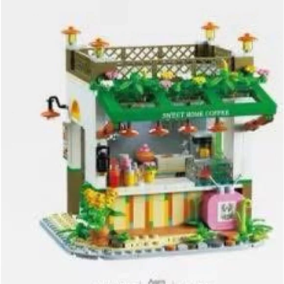 Colorful Building Block Coffee Shop Set - Picture 1 of 1